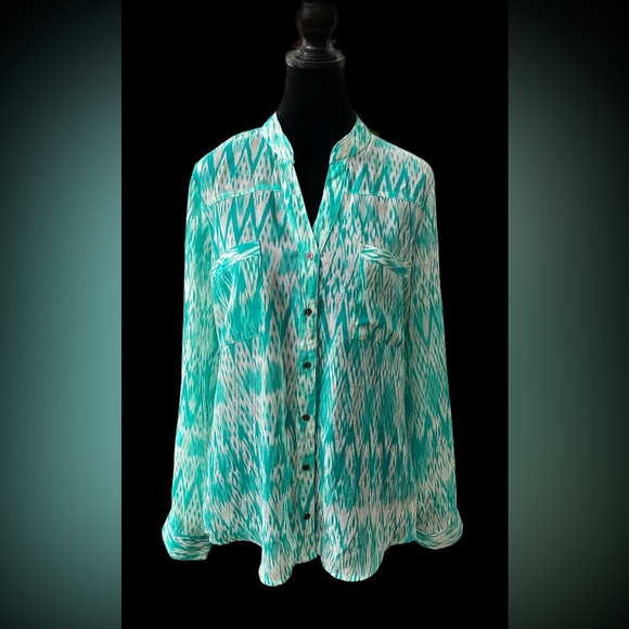 Vanity Tops - Vanity: Button Down Shirt Blouse